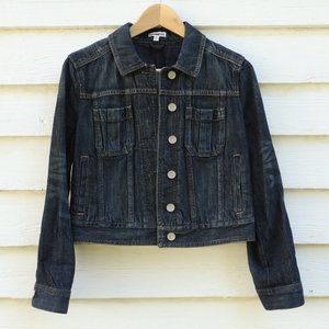 Express cropped denim jacket